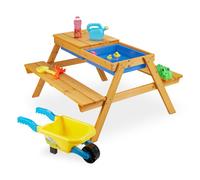 Relaxdays Ensemble chaise table enfants jardin