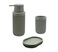 Relaxdays Ensemble de 3 accessoires de bain