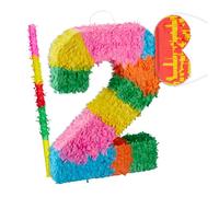 Relaxdays ensemble de 3 pinatas chiffre 2