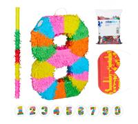 Relaxdays ensemble de 4 pinatas