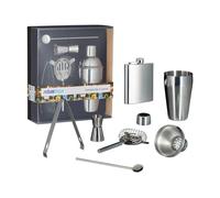 Relaxdays ensemble de bar 6 pièces inox