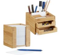 relaxdays Ensemble de bureau 2 pièces