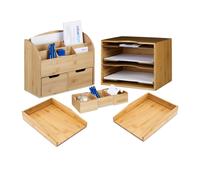 relaxdays Ensemble de bureau 5 pièces