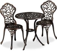 relaxdays Ensemble de meubles de balcon au design antique
