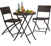 relaxdays Ensemble de meubles de jardin BASTIAN 3 pièces