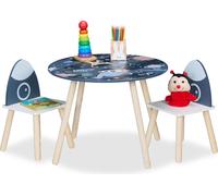 relaxdays Ensemble de sièges pour enfants 3 pièces Space Dino