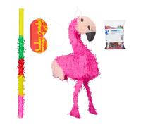 Relaxdays Ensemble Pinata Flamant