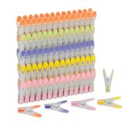 Relaxdays Épingle à Linge, lot Pratique de 75, mâchoires antidérapantes, Ressort Robuste, Multicolore