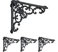 relaxdays Equerre d'étagère antique, set de 4 pièces