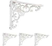 relaxdays Equerre d'étagère antique, set de 4 pièces