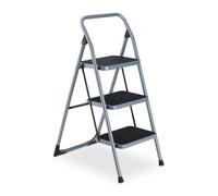 relaxdays Escabeau pliable avec 3 marches