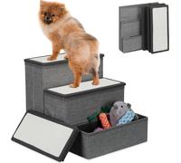 relaxdays Escalier pour chien pliable 3 marches