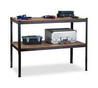 Relaxdays Établi 2 niveaux