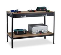 Relaxdays Établi avec tiroir