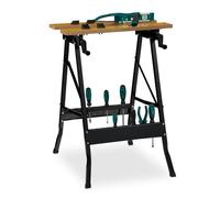 Relaxdays Établi pliable en acier