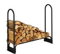 relaxdays Étagère à bois de cheminée en métal 110 cm