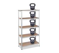 Etagere charge lourde rayonnage garage rack de stockage 5 niveaux 20,8 kg