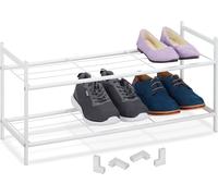 relaxdays Étagère à chaussures empilable 2 niveaux