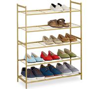 relaxdays Étagère à chaussures empilable 5 niveaux