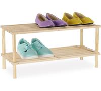 relaxdays Étagère à chaussures en bois