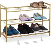 relaxdays Étagère à chaussures extensible 3 niveaux