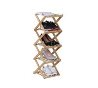 Relaxdays Étagère à chaussures pliable bambou