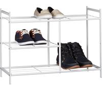 relaxdays Étagère à chaussures SANDRA 3 niveaux