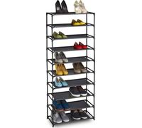relaxdays Étagère à chaussures système enfichable 10 niveaux