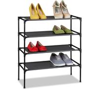 relaxdays Étagère à chaussures système enfichable 4 niveaux
