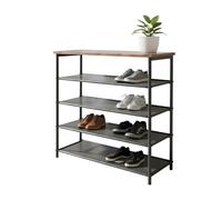 Relaxdays Étagère à chaussures + tablette