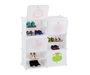Relaxdays Etagère à emboîter chaussures enfants