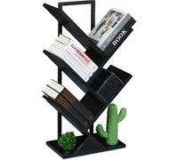 relaxdays Étagère à livres 4 compartiments