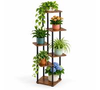 Relaxdays Étagère à plantes à tablettes carrées