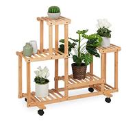 Étagère plante support à plantes 4 roulettes 6 niveaux étagère à plantes