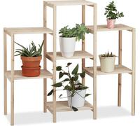 relaxdays Étagère à plantes en bois