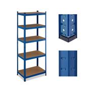 Relaxdays Étagère bleue à 5 niveaux