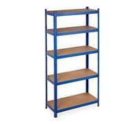 relaxdays Étagère pour charges lourdes 180x90x40 bleu