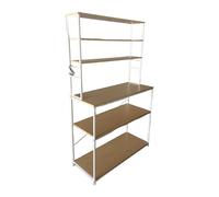 Relaxdays Étagère cuisine avec plan de travail