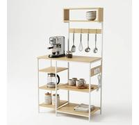 Relaxdays Étagère cuisine multi-niveaux avec prise