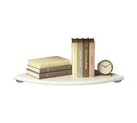 Relaxdays Étagère d'angle Murale, HxLxP 3 x 40 x 40 cm, Noyer, Blanche, Charge 5 kg, Salon, déco