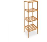 relaxdays Étagère d'appoint brune 34,0 x 33,0 x 110,0 cm