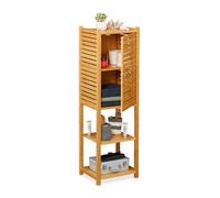 relaxdays Étagère d'appoint brune 35,0 x 29,0 x 113,0 cm