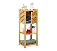 relaxdays Étagère d'appoint brune 35,0 x 29,0 x 87,5 cm