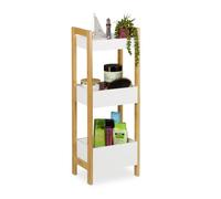 Relaxdays Etagère bain avec 3 paniers
