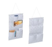 Relaxdays Étagère de rangement murale en lot de 2