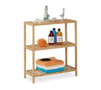 relaxdays Grande étagère de salle de bain avec 3 étagères