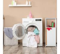 relaxdays Étagère de salle de bain avec panier à linge