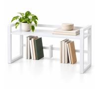 Relaxdays Étagère de table, serre-livres réglable