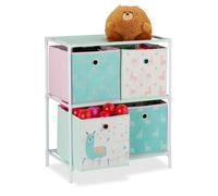 Relaxdays Etagère enfants avec boîtes