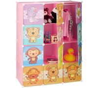 relaxdays Étagère enfichable chambre d'enfant avec motif